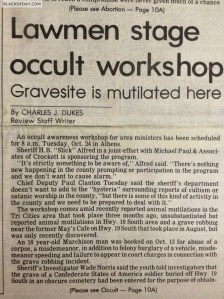 Occult in Athens, TX